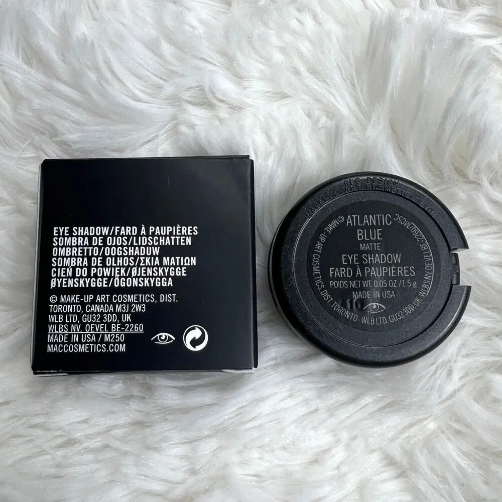 MAC Atlantic Blue Matte Eye Shadow Single Cobalt Blue 0.05oz 1.5g NIB